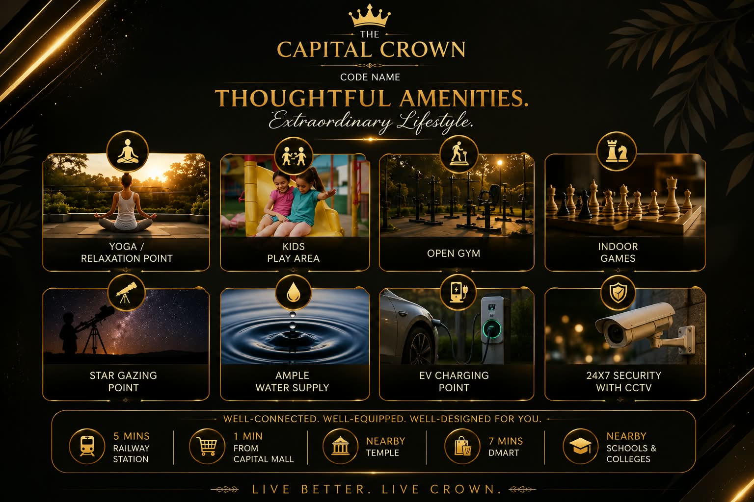 Amenities featured in campaign imagery