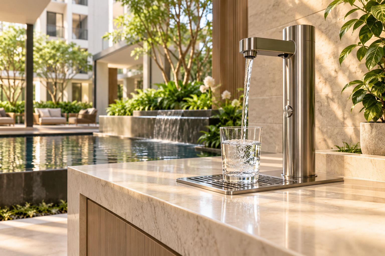 3D visualization of a residential drinking water station